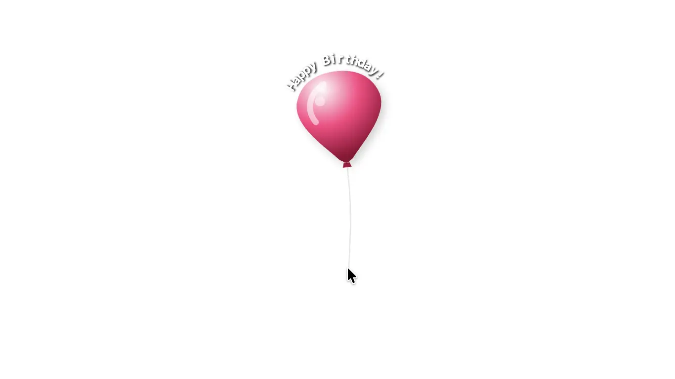 Birthday balloon preset